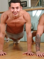 naked deep sweaty sexy pose climax gay