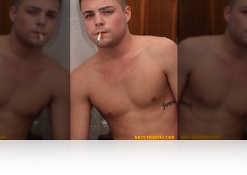 Tuesday, March 19th: Smokin hot Menthol chaining Dustin Fitch is back stroking his super thick cock and haulin hard on his Marlboros until he shoots his thick white load on his smooth stomach