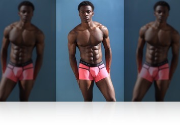 Friday, June 15th: Jay black athletic hunk summer shoot