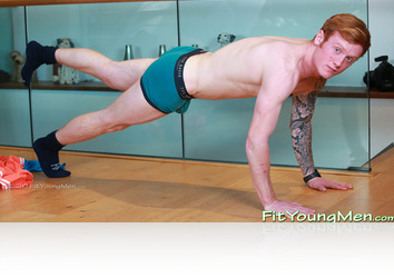 Monday, June 15th: Tyler Greenslade - Muscular Red Head Tyler Shows off his Ripped Body!