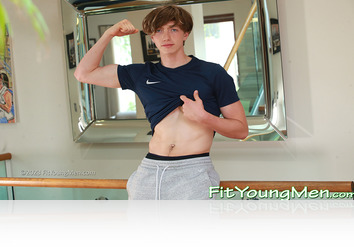 Sunday, June 18th: Fin Brown - Young Slim & Toned Lad Shows off his Athletic Body