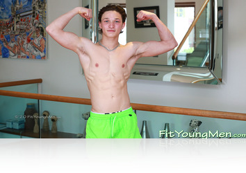 Sunday, April 4th: Harry Lewis - Lean & Muscular Teen Shows off his Amazing Physique