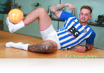 Thursday, April 22nd: Hugh Woods - Young Footballer Shows off his Solid Muscles