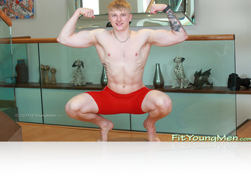 Sunday, August 22nd: Callum Jones - Young Lean Wrestler Shows off his Muscular Body!